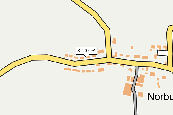 ST20 0PA map - OS OpenMap – Local (Ordnance Survey)