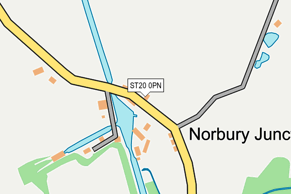 ST20 0PN map - OS OpenMap – Local (Ordnance Survey)