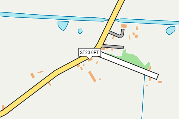 ST20 0PT map - OS OpenMap – Local (Ordnance Survey)