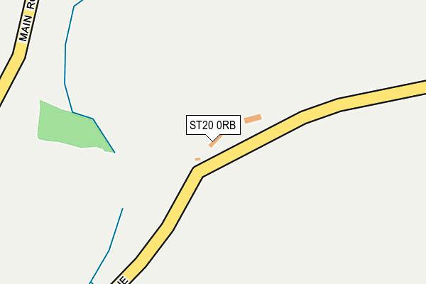 ST20 0RB map - OS OpenMap – Local (Ordnance Survey)