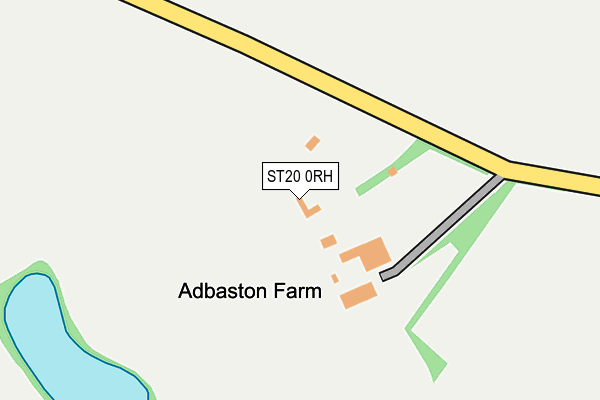 ST20 0RH map - OS OpenMap – Local (Ordnance Survey)