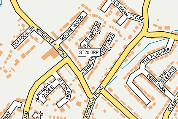 ST20 0RP map - OS OpenMap – Local (Ordnance Survey)