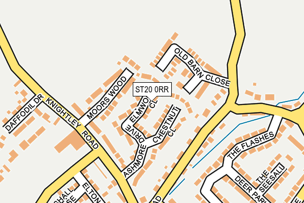 ST20 0RR map - OS OpenMap – Local (Ordnance Survey)