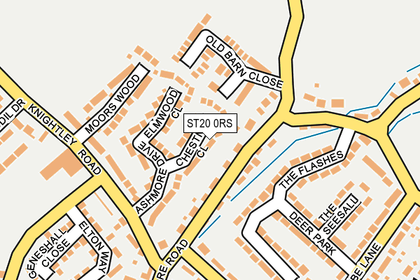 ST20 0RS map - OS OpenMap – Local (Ordnance Survey)