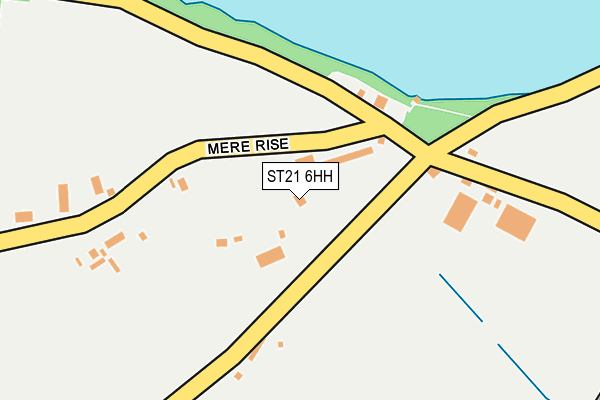 ST21 6HH map - OS OpenMap – Local (Ordnance Survey)