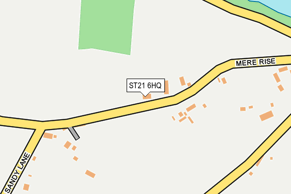 ST21 6HQ map - OS OpenMap – Local (Ordnance Survey)