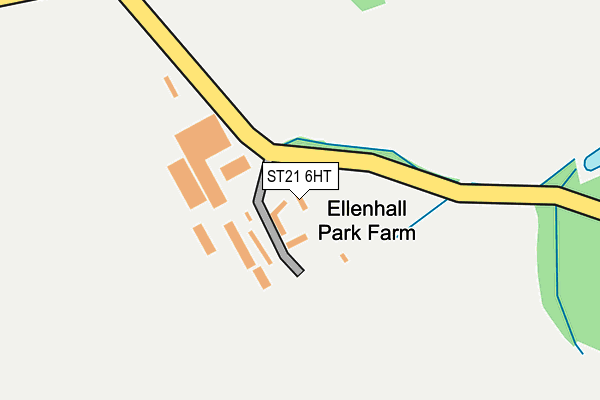 ST21 6HT map - OS OpenMap – Local (Ordnance Survey)