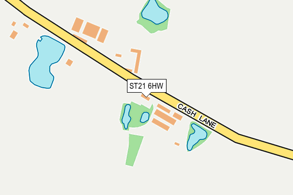 ST21 6HW map - OS OpenMap – Local (Ordnance Survey)