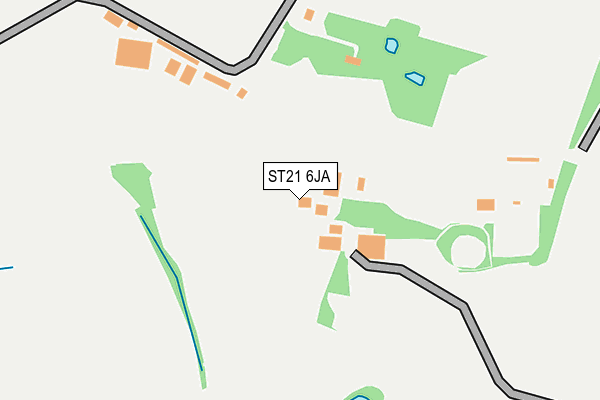 ST21 6JA map - OS OpenMap – Local (Ordnance Survey)