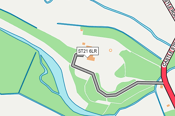 ST21 6LR map - OS OpenMap – Local (Ordnance Survey)