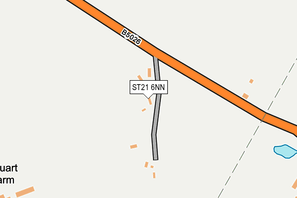 ST21 6NN map - OS OpenMap – Local (Ordnance Survey)