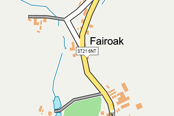 ST21 6NT map - OS OpenMap – Local (Ordnance Survey)
