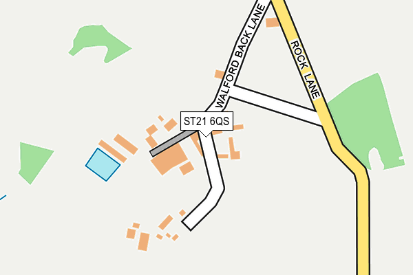 ST21 6QS map - OS OpenMap – Local (Ordnance Survey)