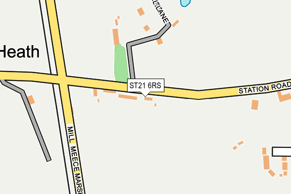 ST21 6RS map - OS OpenMap – Local (Ordnance Survey)