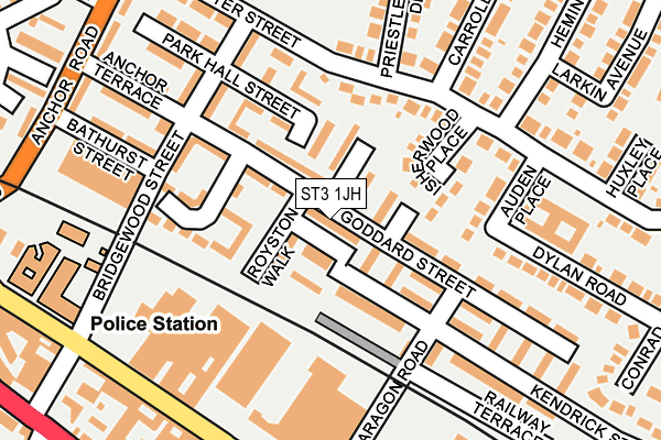 ST3 1JH map - OS OpenMap – Local (Ordnance Survey)