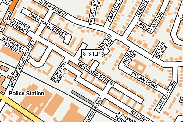 ST3 1LP map - OS OpenMap – Local (Ordnance Survey)