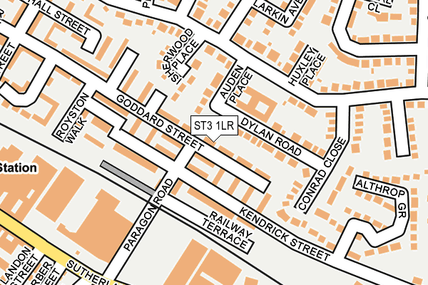 ST3 1LR map - OS OpenMap – Local (Ordnance Survey)