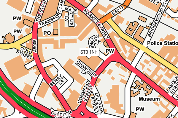 ST3 1NH map - OS OpenMap – Local (Ordnance Survey)