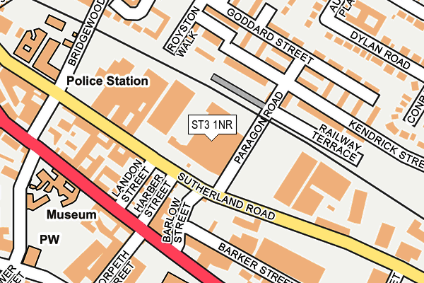 ST3 1NR map - OS OpenMap – Local (Ordnance Survey)