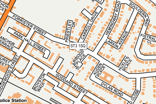 ST3 1SQ map - OS OpenMap – Local (Ordnance Survey)