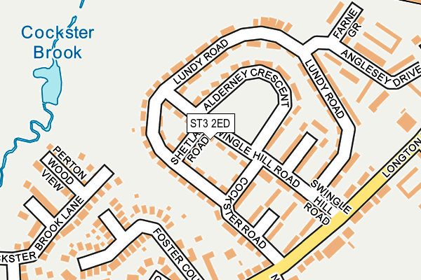 ST3 2ED map - OS OpenMap – Local (Ordnance Survey)