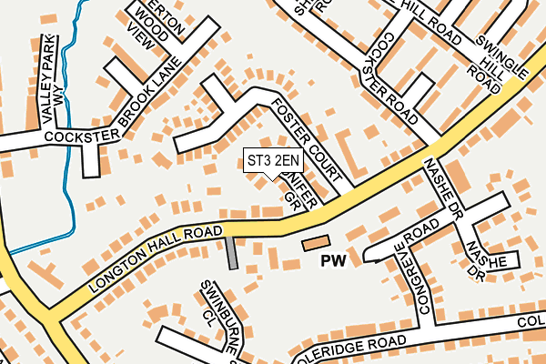 ST3 2EN map - OS OpenMap – Local (Ordnance Survey)