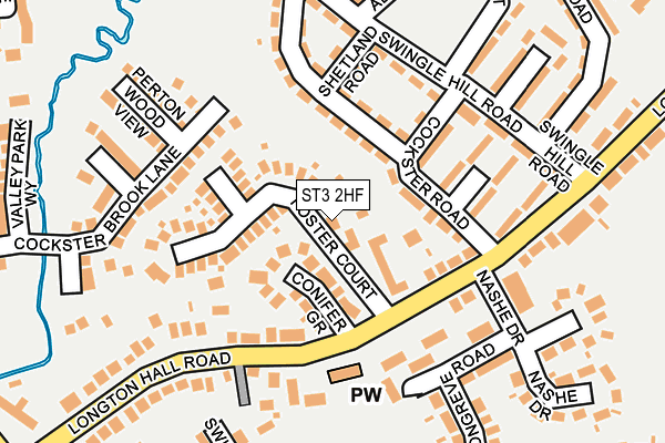 ST3 2HF map - OS OpenMap – Local (Ordnance Survey)