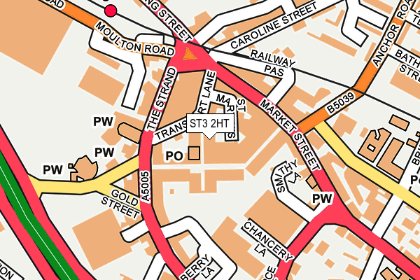 ST3 2HT map - OS OpenMap – Local (Ordnance Survey)