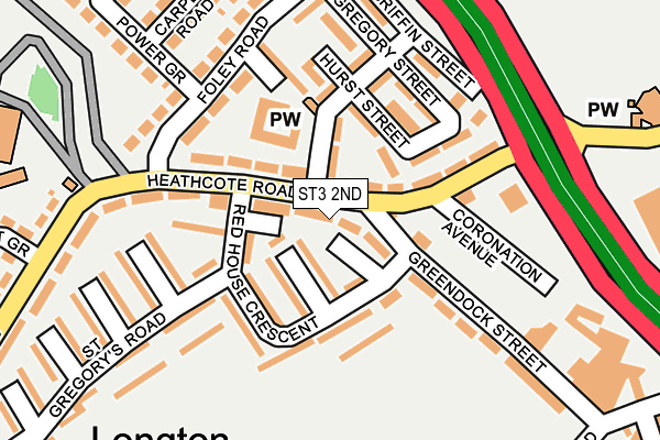 ST3 2ND map - OS OpenMap – Local (Ordnance Survey)