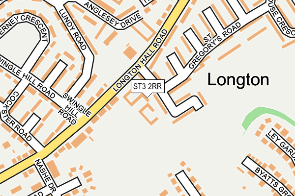 ST3 2RR map - OS OpenMap – Local (Ordnance Survey)