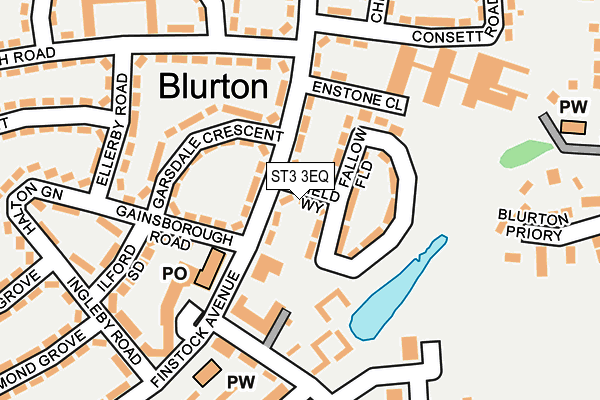 ST3 3EQ map - OS OpenMap – Local (Ordnance Survey)