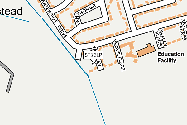 ST3 3LP map - OS OpenMap – Local (Ordnance Survey)