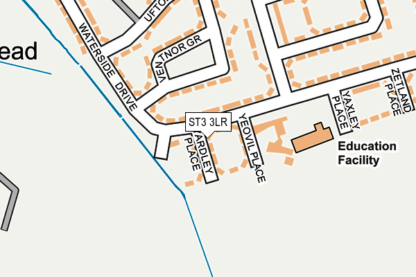 ST3 3LR map - OS OpenMap – Local (Ordnance Survey)