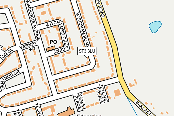 ST3 3LU map - OS OpenMap – Local (Ordnance Survey)