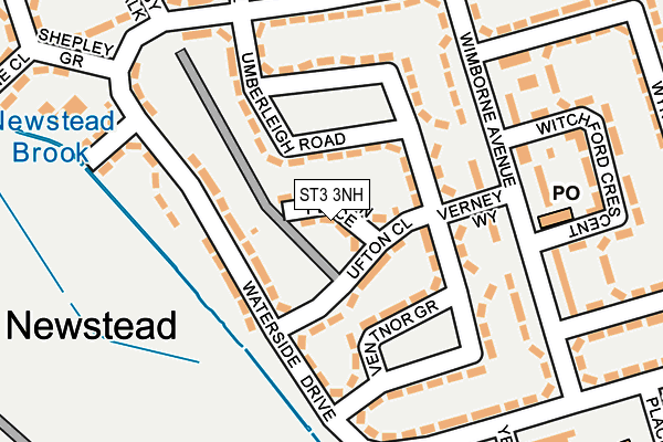 ST3 3NH map - OS OpenMap – Local (Ordnance Survey)