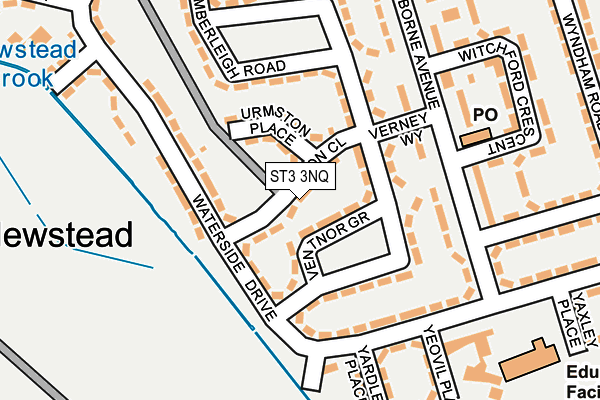 ST3 3NQ map - OS OpenMap – Local (Ordnance Survey)