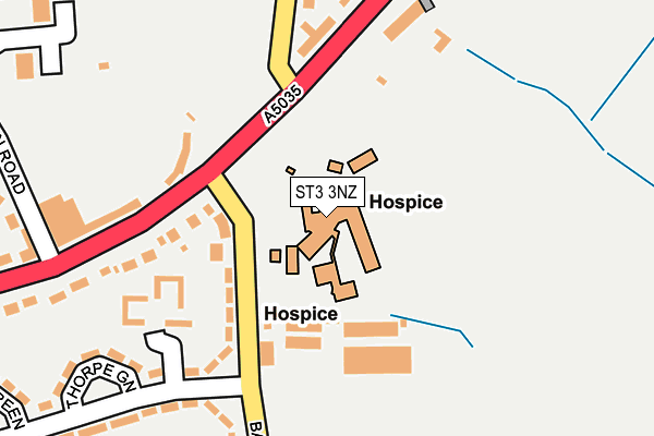 ST3 3NZ map - OS OpenMap – Local (Ordnance Survey)