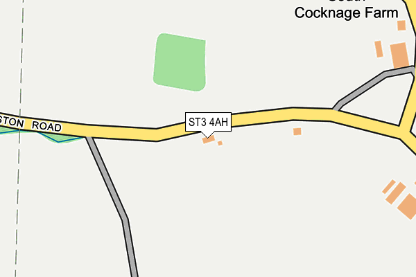 ST3 4AH map - OS OpenMap – Local (Ordnance Survey)