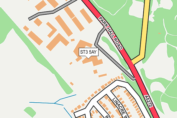 ST3 5AY map - OS OpenMap – Local (Ordnance Survey)