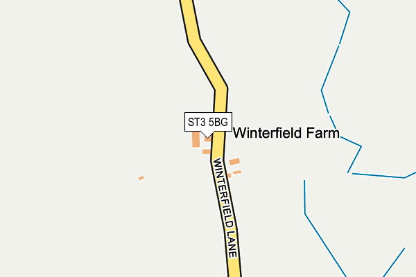 ST3 5BG map - OS OpenMap – Local (Ordnance Survey)