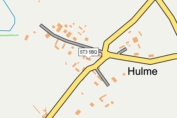 ST3 5BQ map - OS OpenMap – Local (Ordnance Survey)