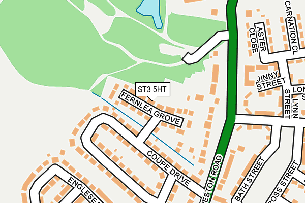 ST3 5HT map - OS OpenMap – Local (Ordnance Survey)