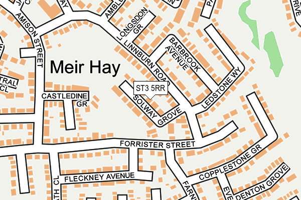 ST3 5RR map - OS OpenMap – Local (Ordnance Survey)