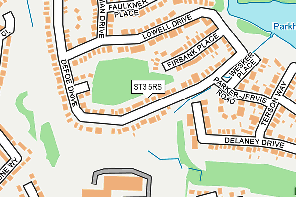 ST3 5RS map - OS OpenMap – Local (Ordnance Survey)