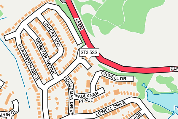 ST3 5SS map - OS OpenMap – Local (Ordnance Survey)