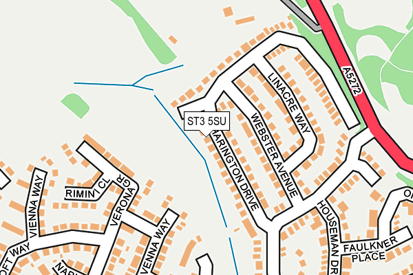 ST3 5SU map - OS OpenMap – Local (Ordnance Survey)