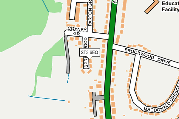 ST3 6EQ map - OS OpenMap – Local (Ordnance Survey)