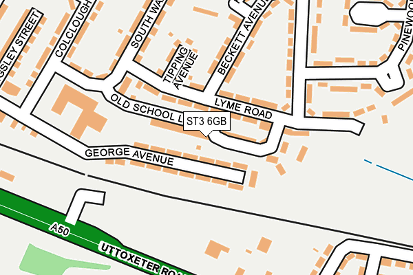 ST3 6GB map - OS OpenMap – Local (Ordnance Survey)