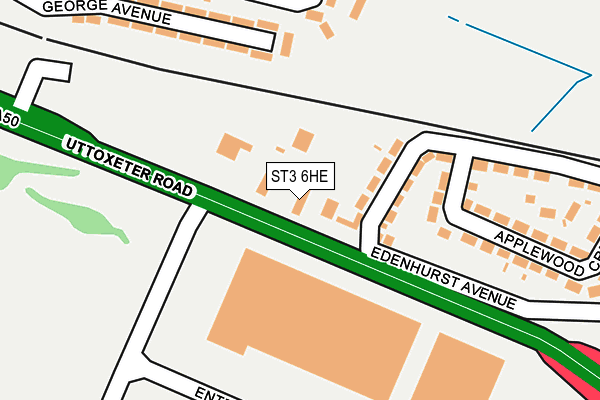 Map of COPELANDS TOURS (STOKE ON TRENT) LIMITED at local scale