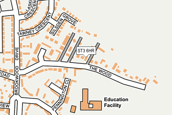 ST3 6HR map - OS OpenMap – Local (Ordnance Survey)